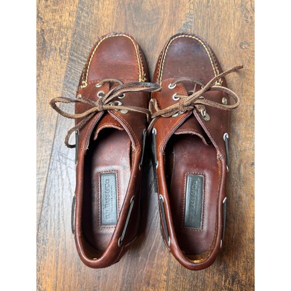 VTG G.H. Bass Seafarer Brown Leather Deck Shoes Loafers Unisex Size 7M / 8.5W main image 9